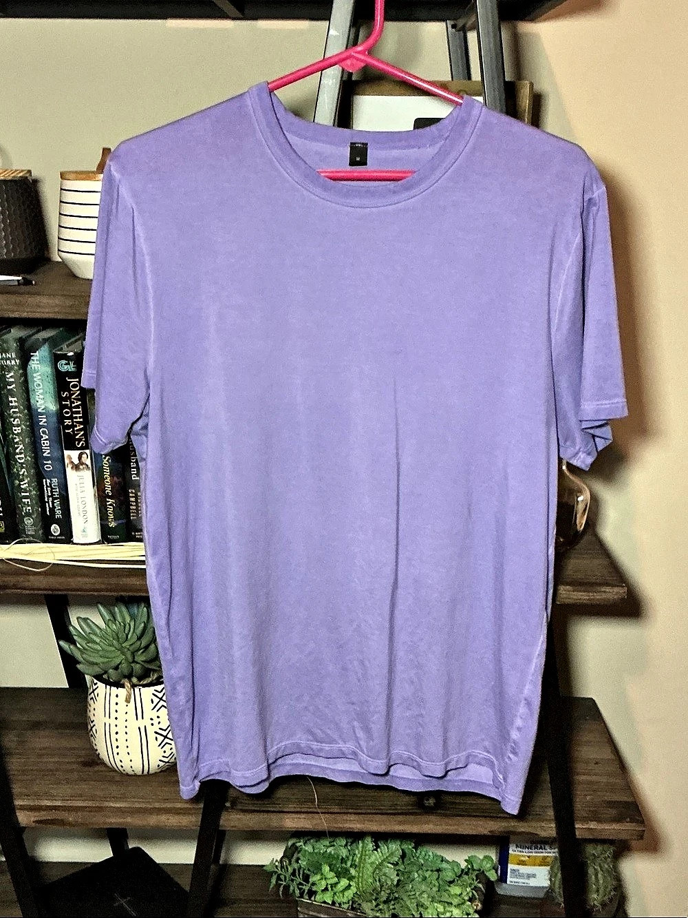 Lululemon Classic-Fit Cotton T-Shirt Purple Medium